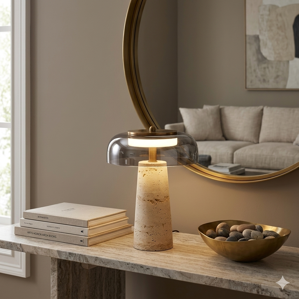 Tivoli - Travertine Table Lamp