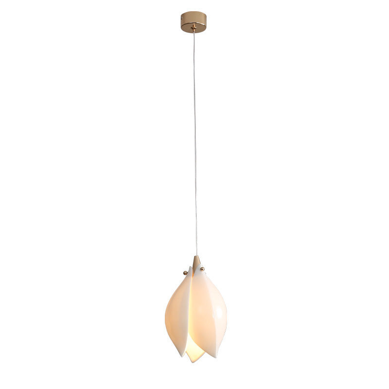 Modern chandelier with hanging flower petals