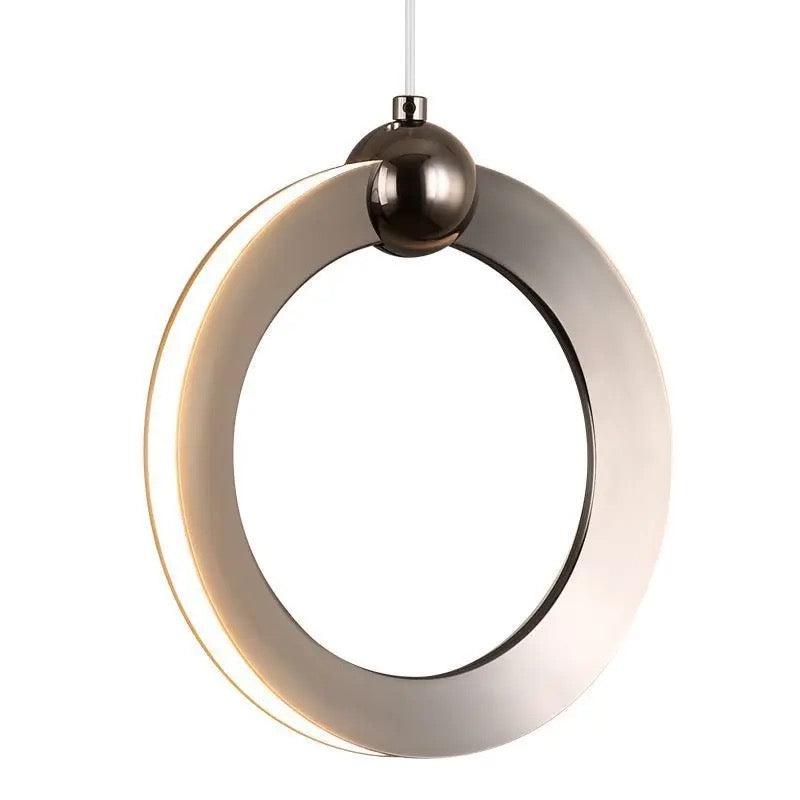 Modern pendant light with circular design