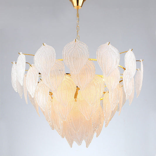 Athens - White Glass Chandelier Philippines