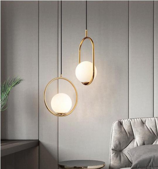 Milan A - White Glass Pendant Light Philippines